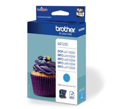 Tusz Brother LC123C cyan 600str.